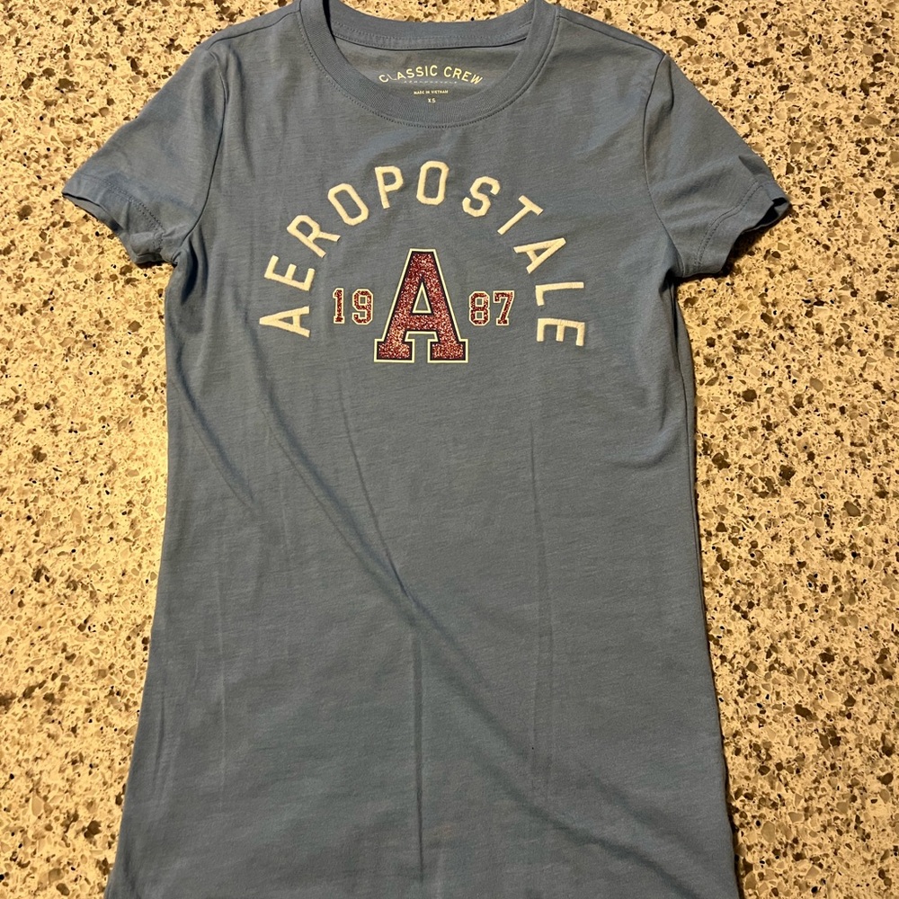 Aeropostale Blue Graphic T-Shirt